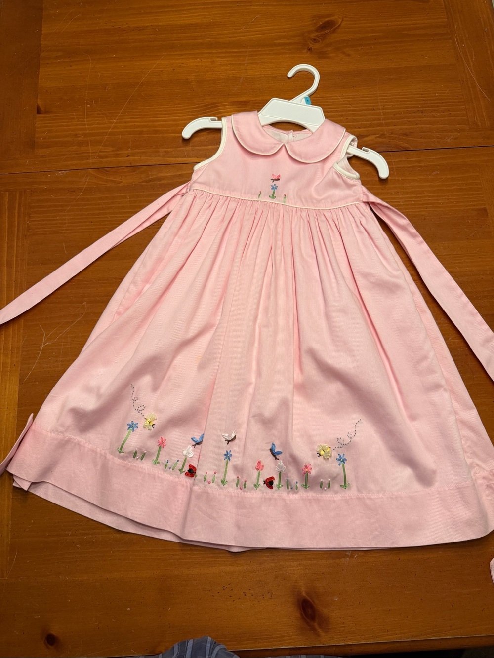 Strasburg Pink Embroidered Garden Party Dress